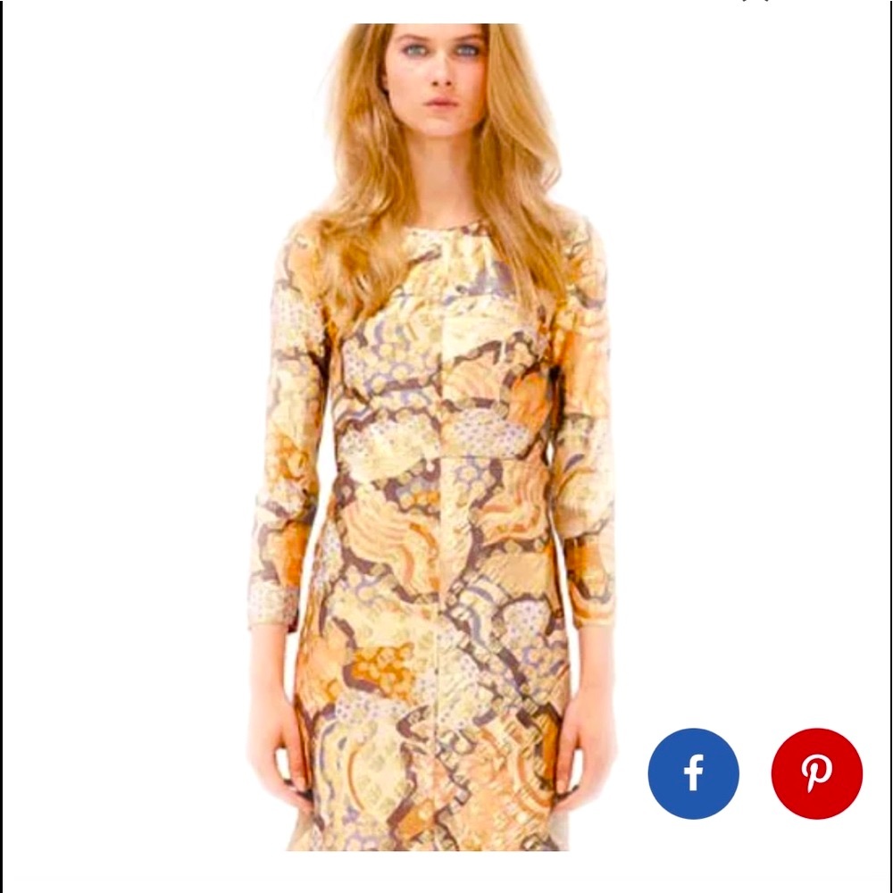 See By Chloë metallic print dress